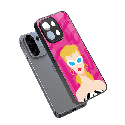 Pookie sleek oppo k13 5g cover with tempered glass back and TPU edges