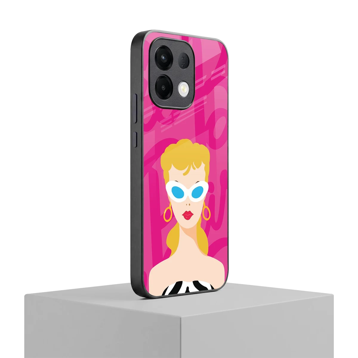 Pookie oppo k13 5g mobile cover | shockproof glass phone case