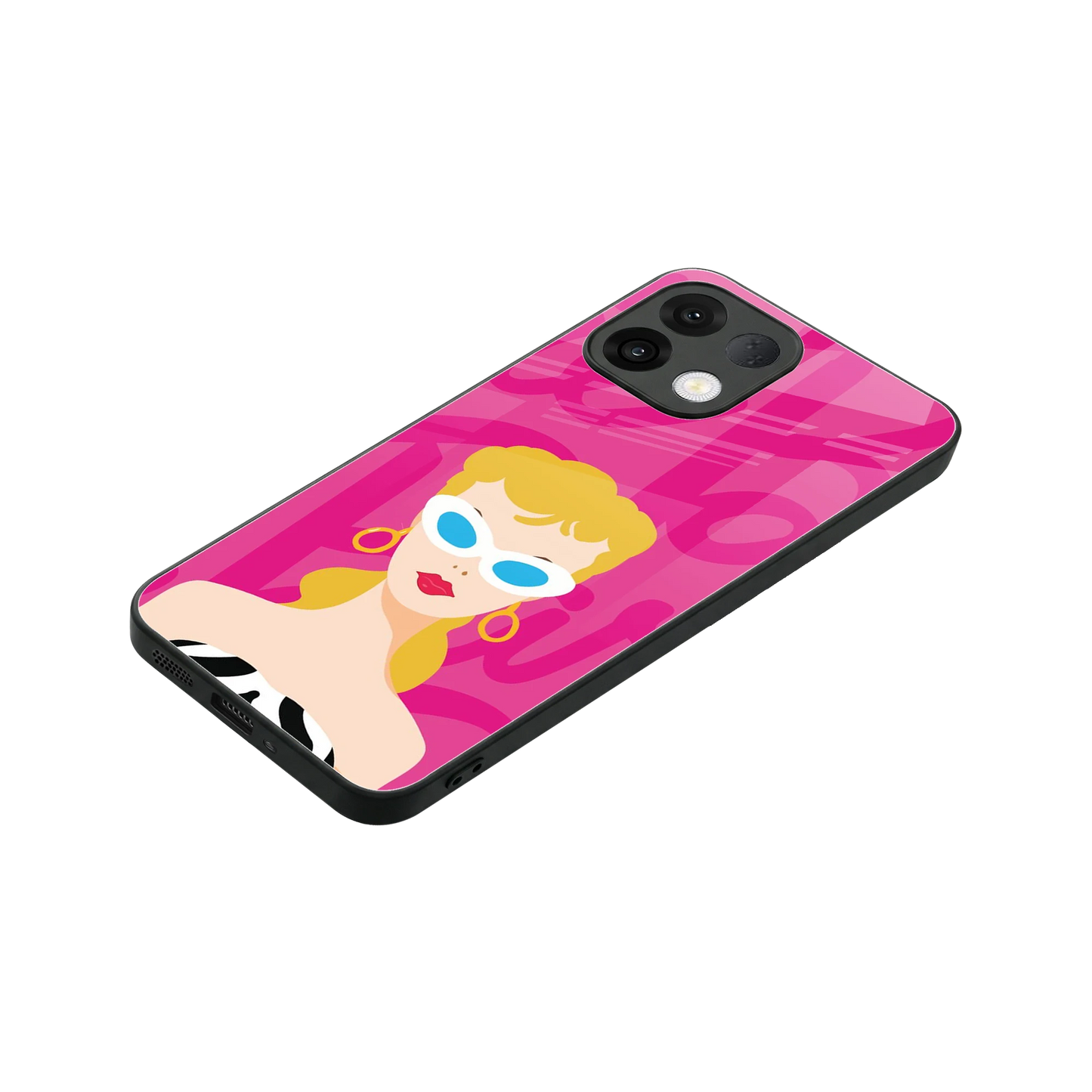 Pookie stylish phone case for oppo k13 5g | glossy glass and slim fit
