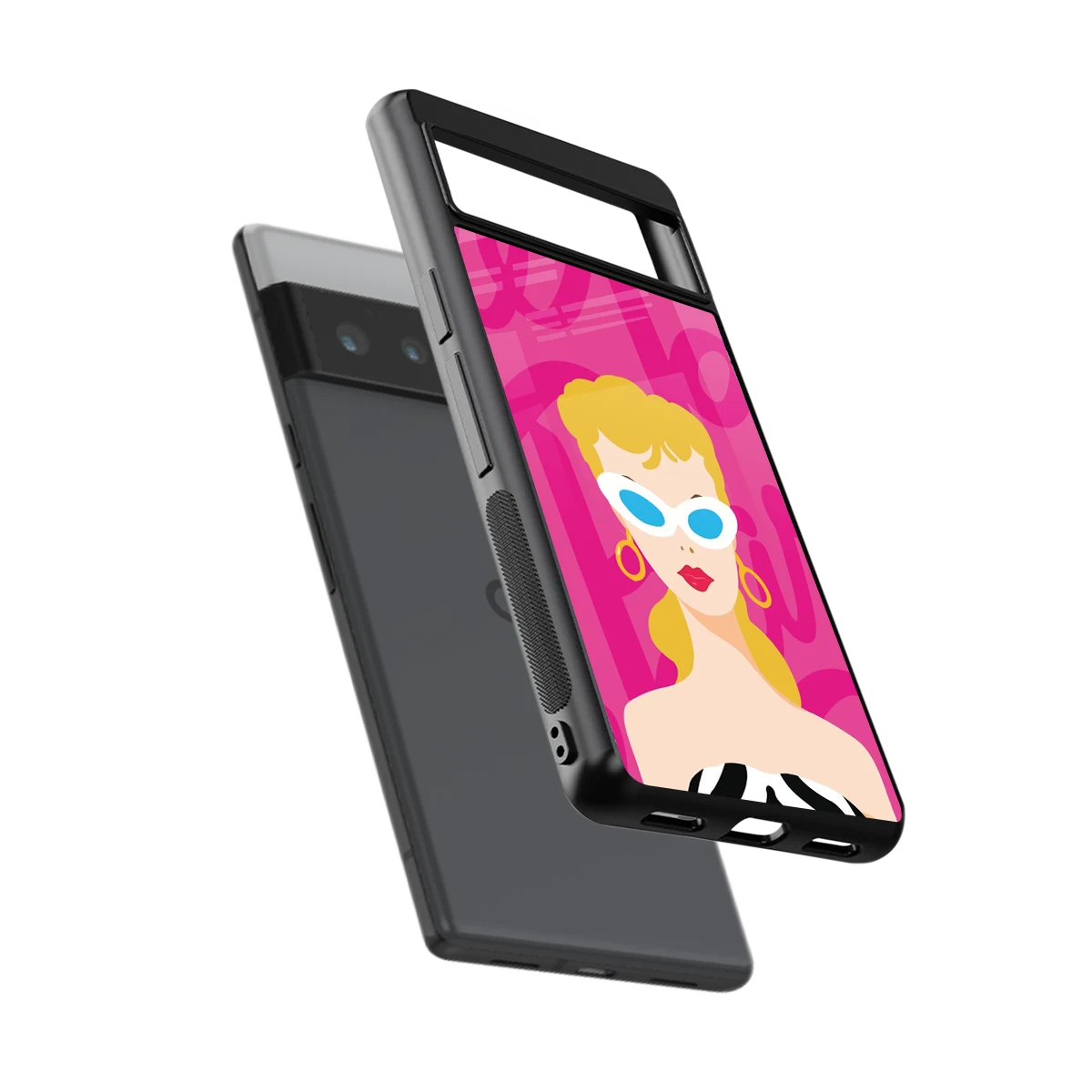 Pookie sleek google pixel 6 pro cover with tempered glass back and TPU edges