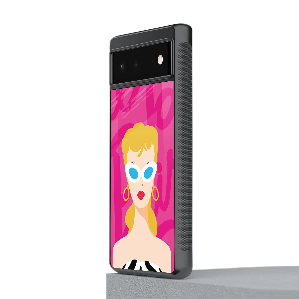 Pookie stylish phone case for google pixel 6 | glossy glass and slim fit