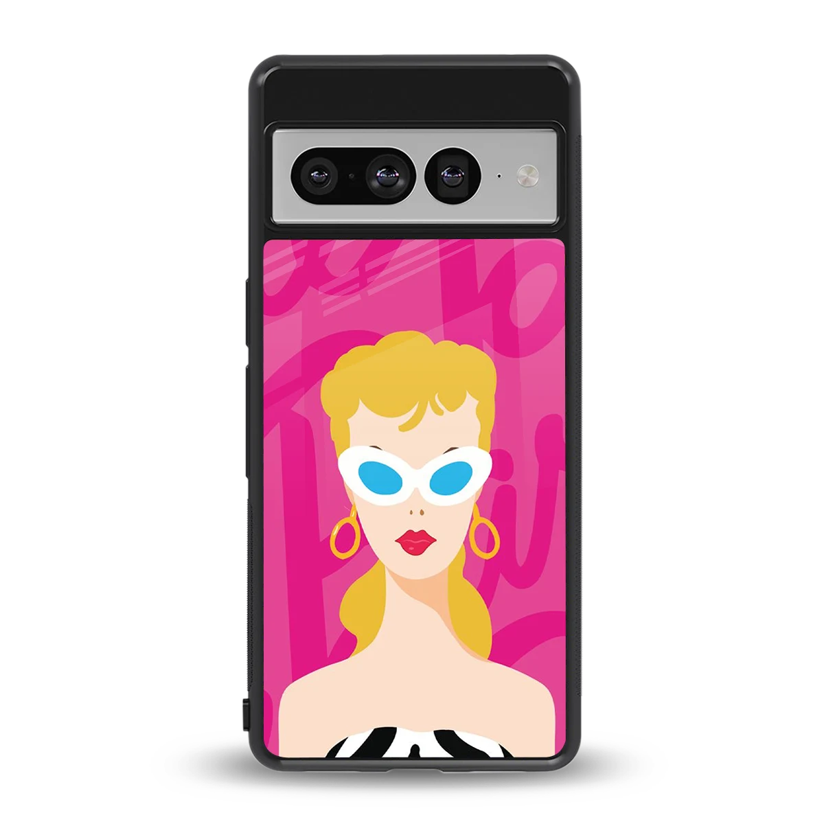Pookie back phone cover | glass case for google pixel 7 pro