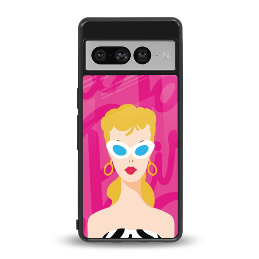 Pookie back phone cover | glass case for google pixel 7 pro