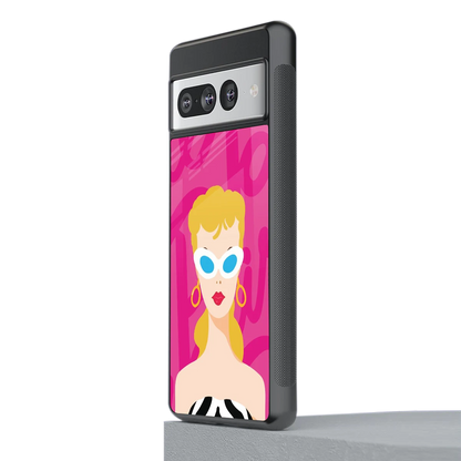 Pookie stylish phone case for google pixel 7 pro | glossy glass and slim fit