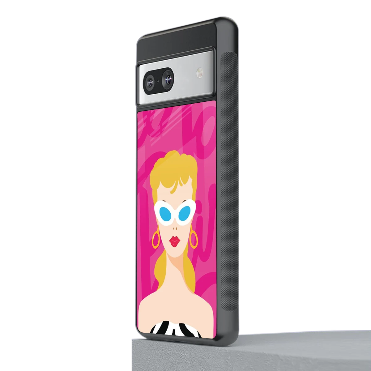 Pookie stylish phone case for google pixel 7a | glossy glass and slim fit