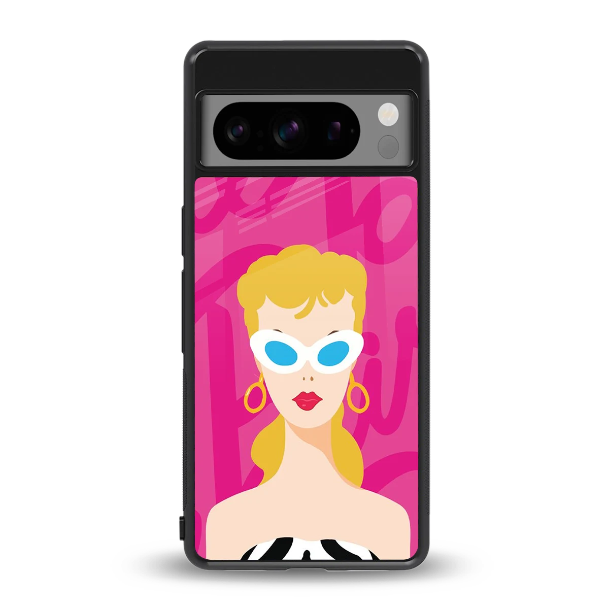 Pookie back phone cover | glass case for google pixel 8 pro