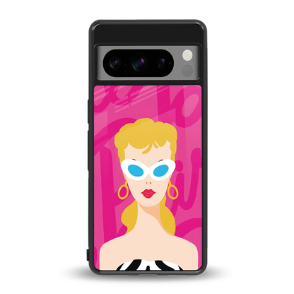 Pookie back phone cover | glass case for google pixel 8 pro