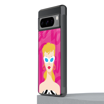 Pookie stylish phone case for google pixel 8 pro | glossy glass and slim fit