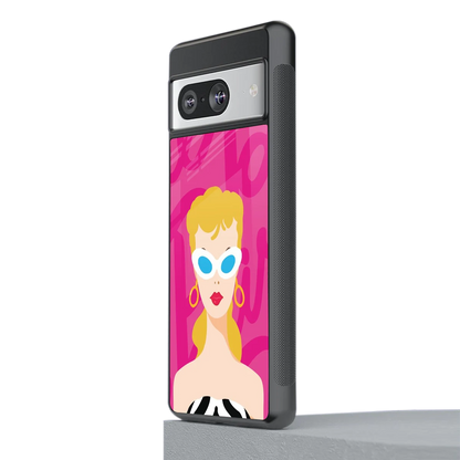 Pookie stylish phone case for google pixel 8 | glossy glass and slim fit