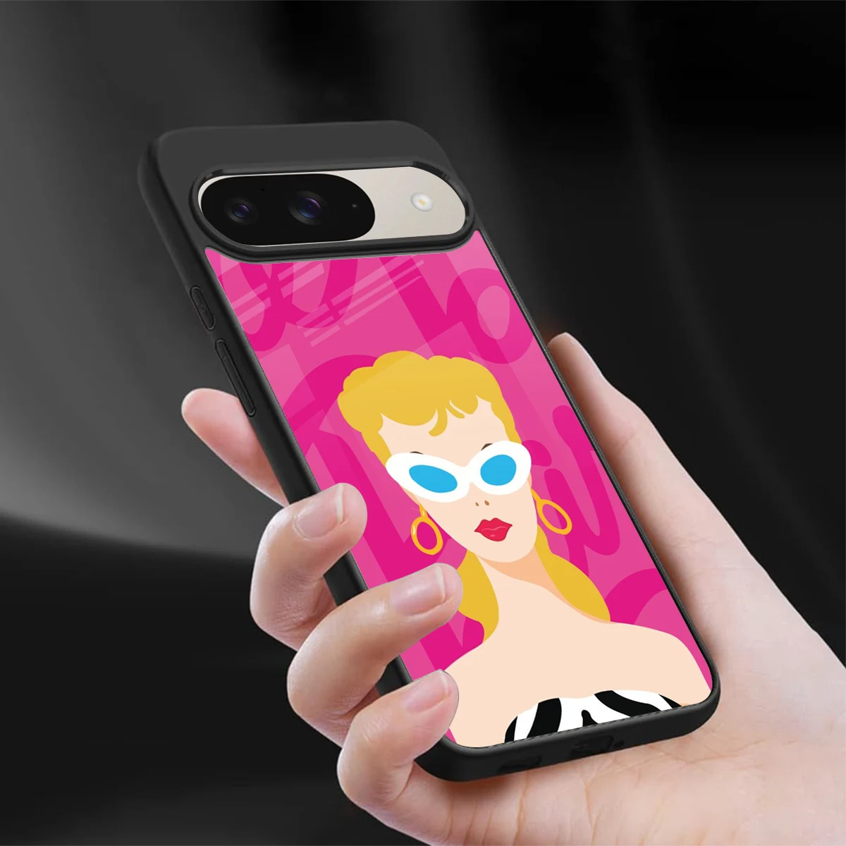 Pookie sleek google pixel 9 cover with tempered glass back and TPU edges