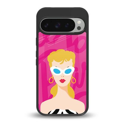 Pookie back phone cover | glass case for google pixel 9 pro