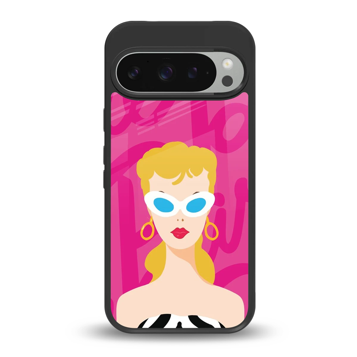Pookie back phone cover | glass case for google pixel 9 pro xl