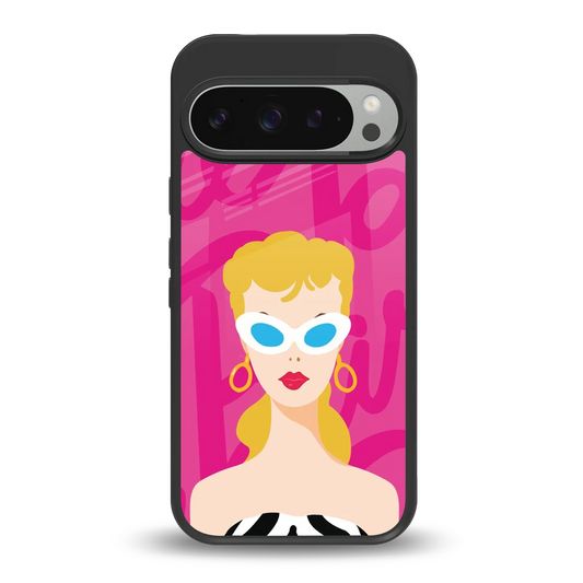 Pookie back phone cover | glass case for google pixel 9 pro xl
