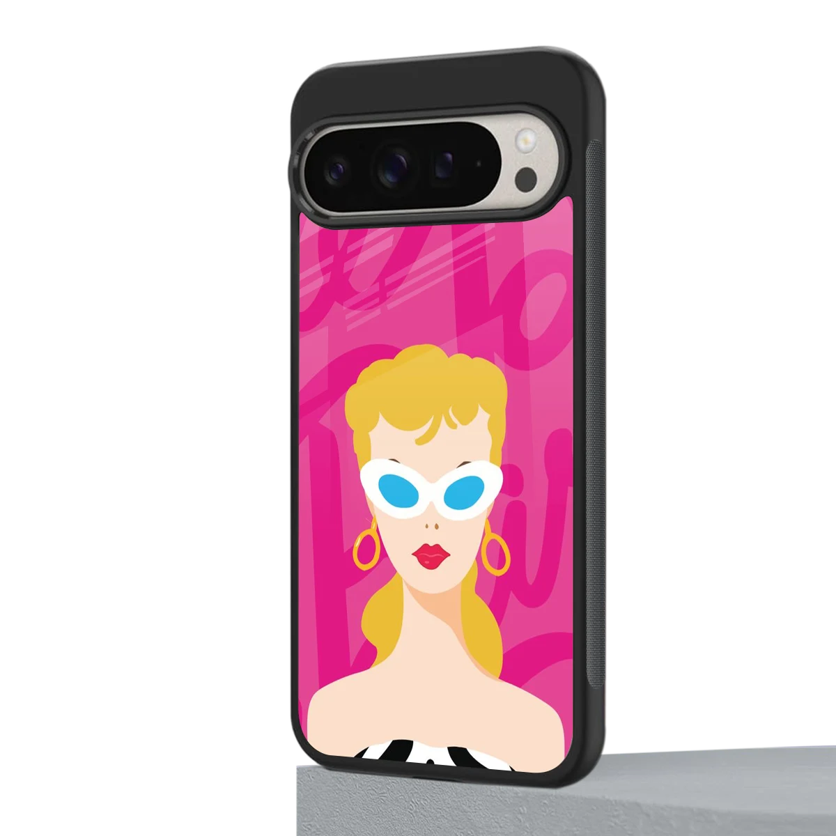 Pookie google pixel 9 pro mobile cover | shockproof glass phone case