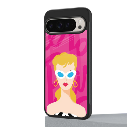 Pookie google pixel 9 pro mobile cover | shockproof glass phone case