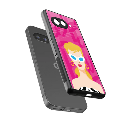 Pookie sleek google pixel 10a cover with tempered glass back and TPU edges