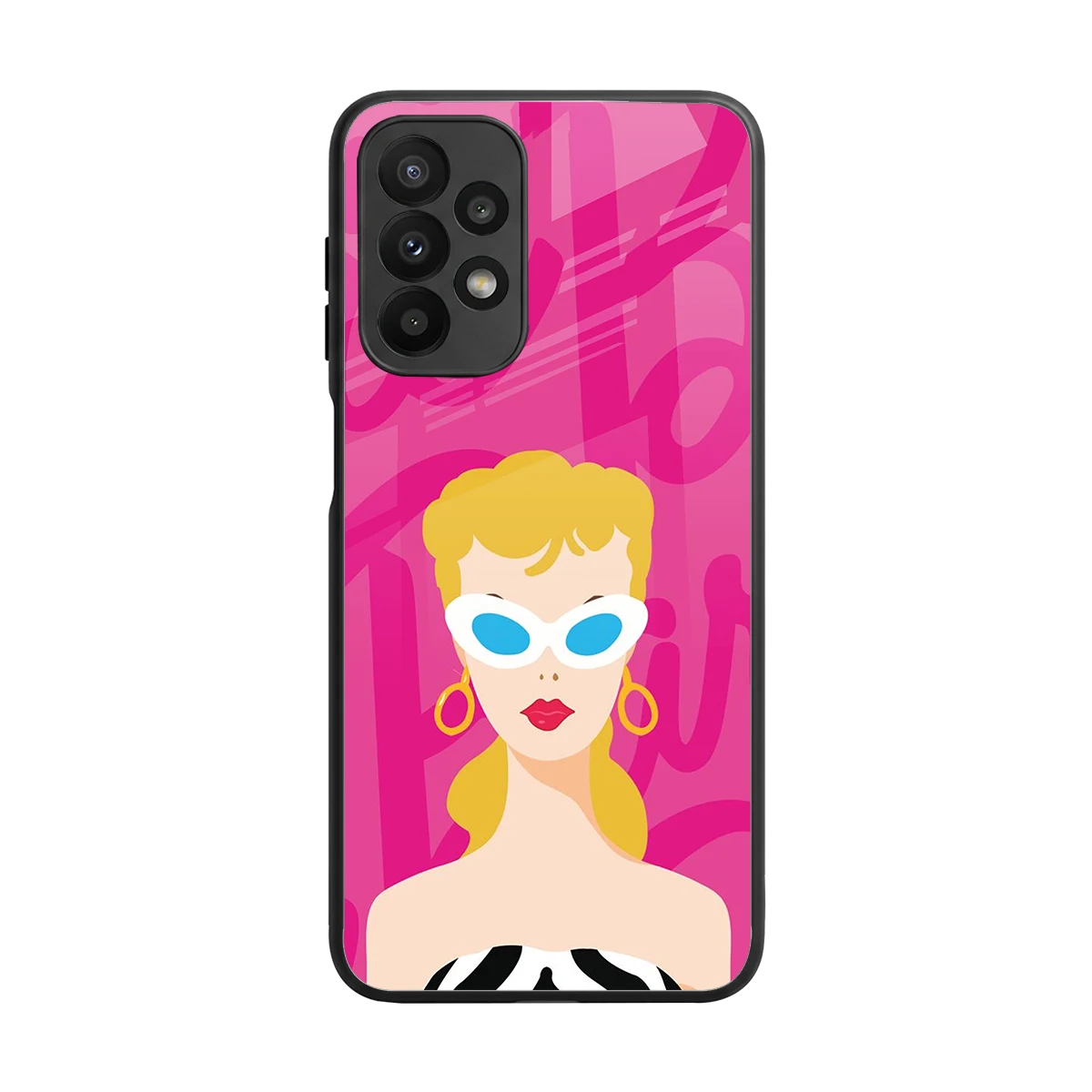 Pookie back phone cover | glass case for samsung galaxy a23