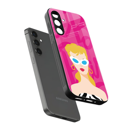 Pookie sleek samsung galaxy a55 5g cover with tempered glass back and TPU edges