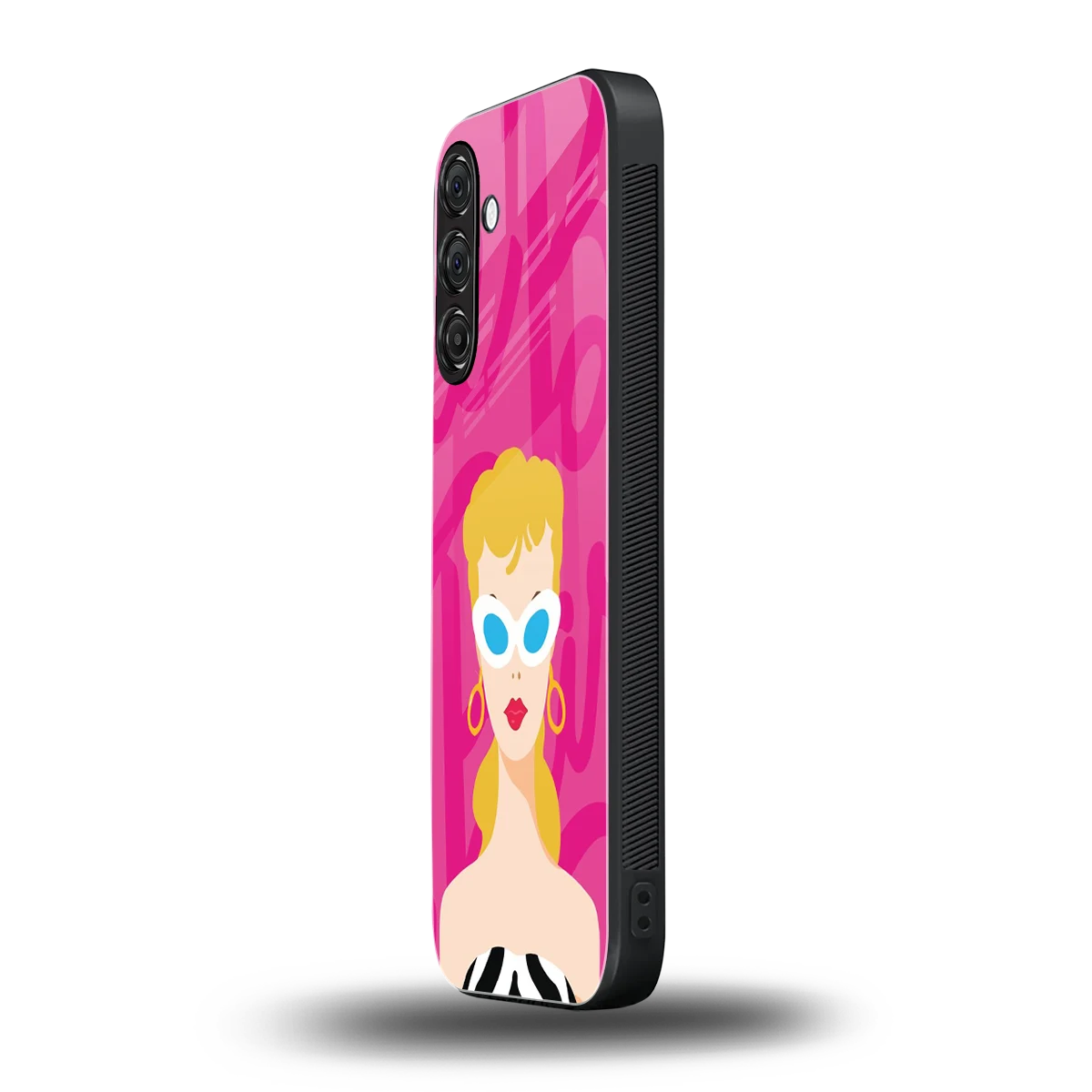 Pookie samsung galaxy a55 5g mobile cover | shockproof glass phone case