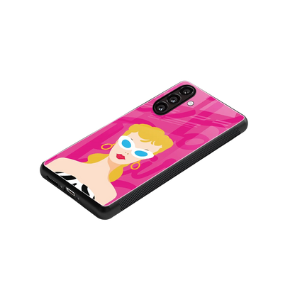 Pookie stylish phone case for samsung galaxy m35 5g | glossy glass and slim fit