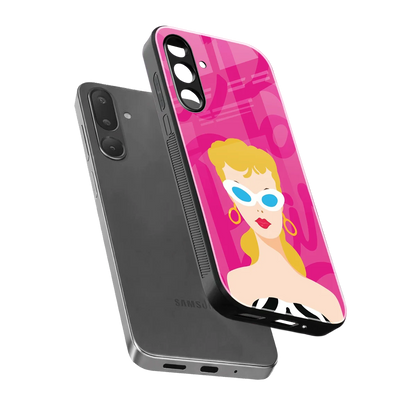 Pookie sleek samsung galaxy m36 5g cover with tempered glass back and TPU edges
