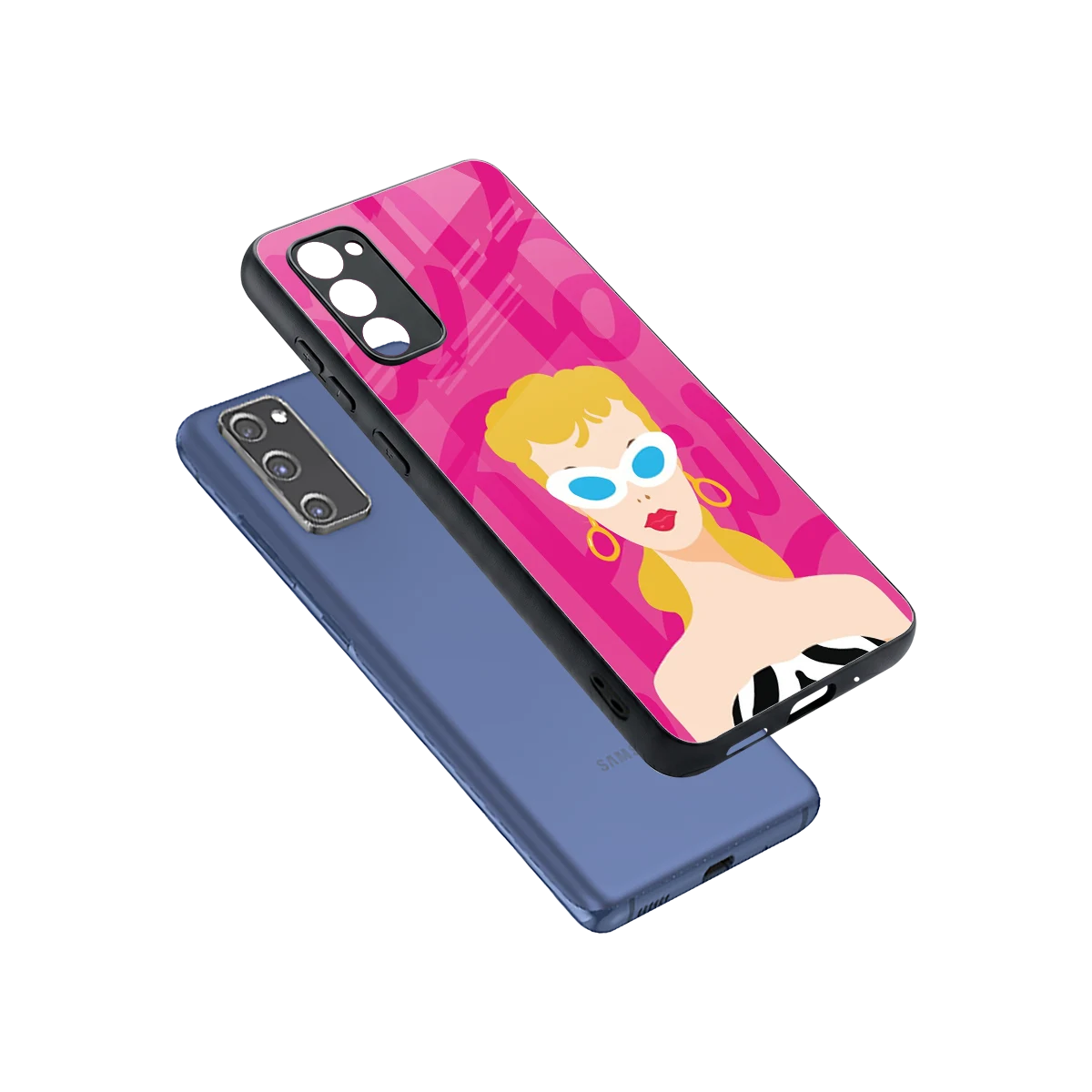 Pookie sleek samsung galaxy s20 fe cover with tempered glass back and TPU edges