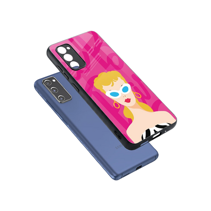 Pookie sleek samsung galaxy s20 fe cover with tempered glass back and TPU edges