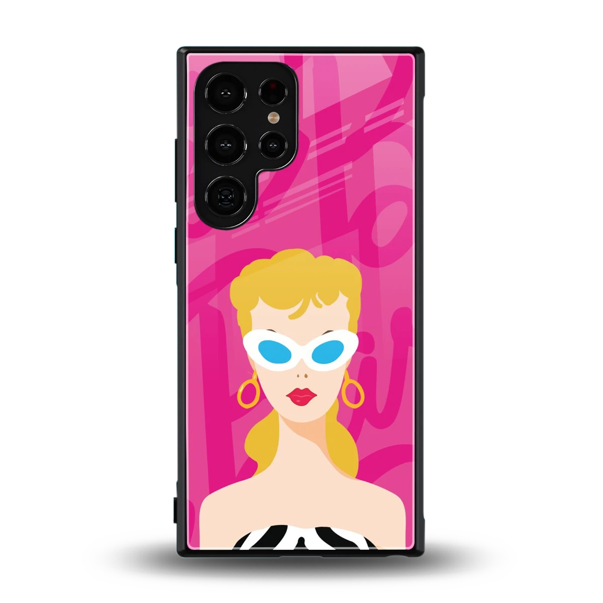 Pookie back phone cover | glass case for samsung galaxy s24 ultra