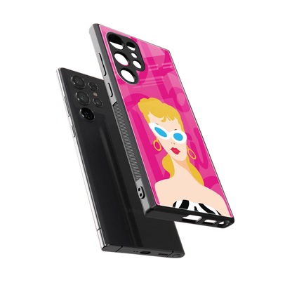 Pookie sleek samsung galaxy s23 ultra cover with tempered glass back and TPU edges