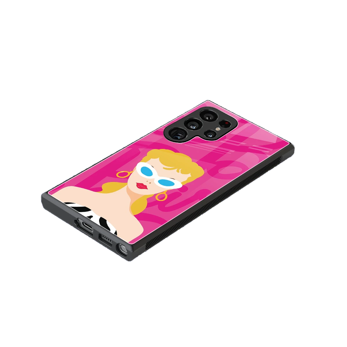 Pookie stylish phone case for samsung galaxy s23 ultra | glossy glass and slim fit