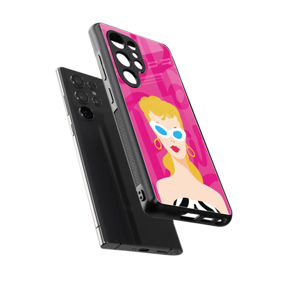 Pookie sleek samsung galaxy s25 ultra cover with tempered glass back and TPU edges