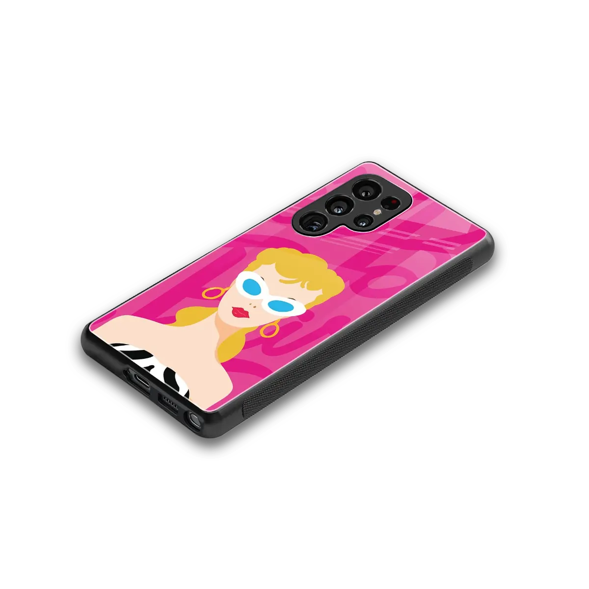 Pookie stylish phone case for samsung galaxy s25 ultra | glossy glass and slim fit