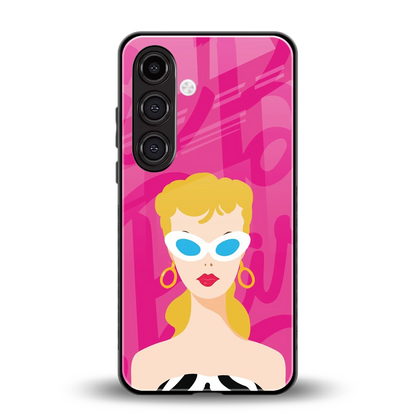 Pookie back phone cover | glass case for samsung galaxy s24