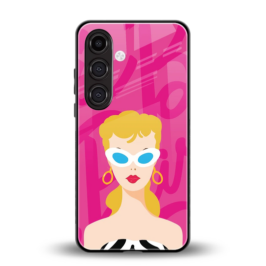 Pookie back phone cover | glass case for samsung galaxy s24