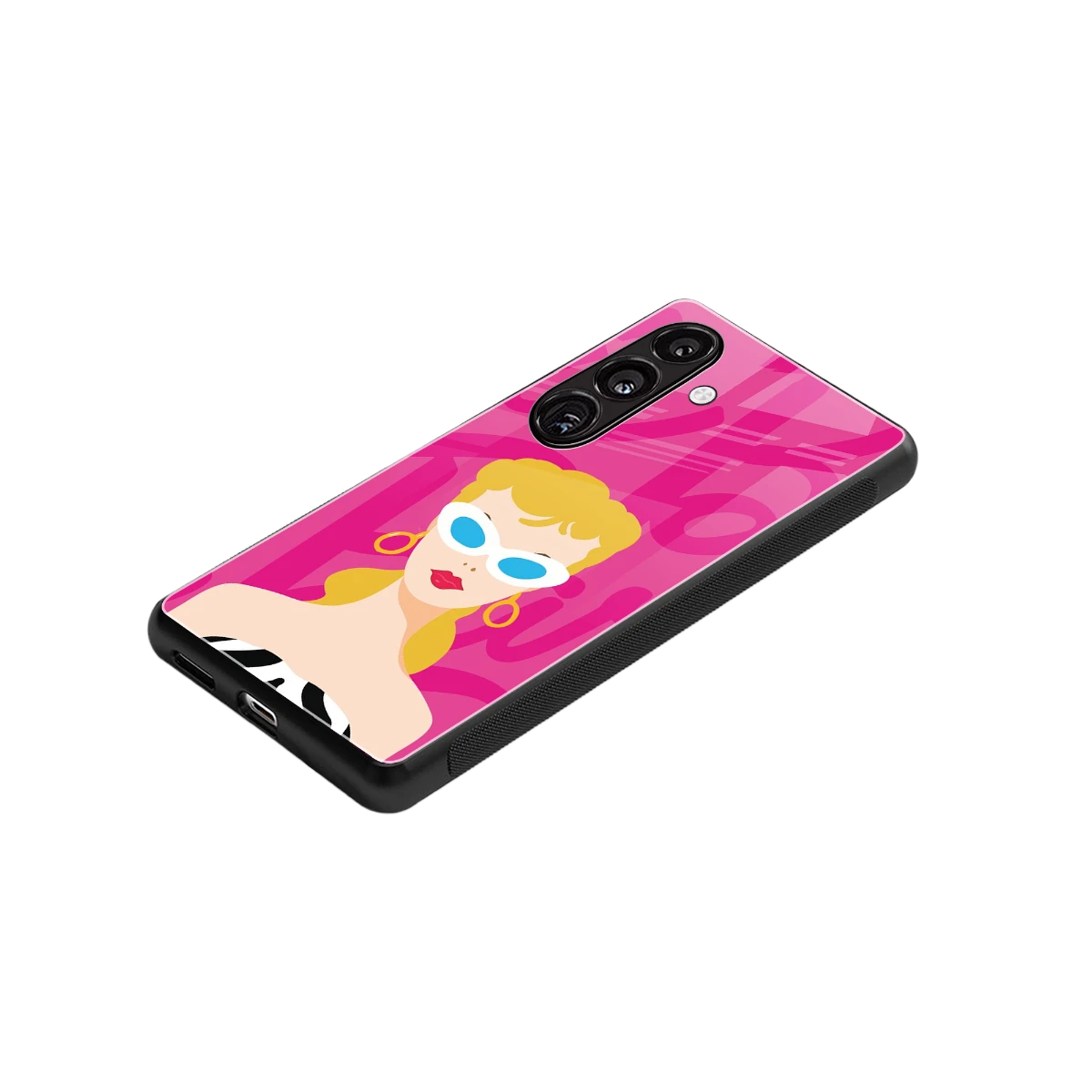 Pookie stylish phone case for samsung galaxy s24 plus | glossy glass and slim fit