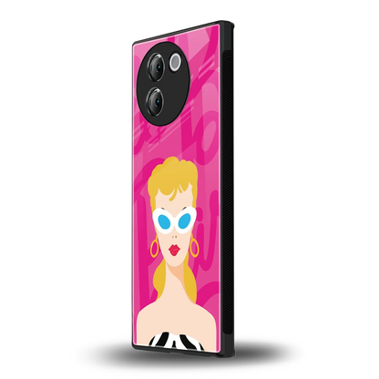 Pookie vivo v30e mobile cover | shockproof glass phone case