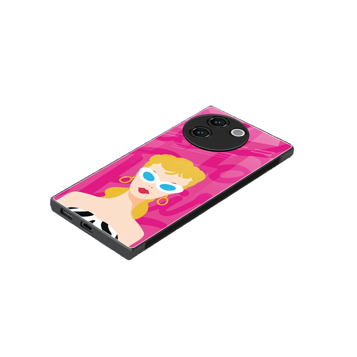 Pookie stylish phone case for vivo v30e | glossy glass and slim fit