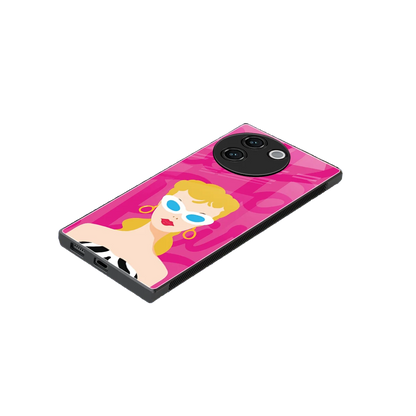 Pookie stylish phone case for vivo v30e | glossy glass and slim fit
