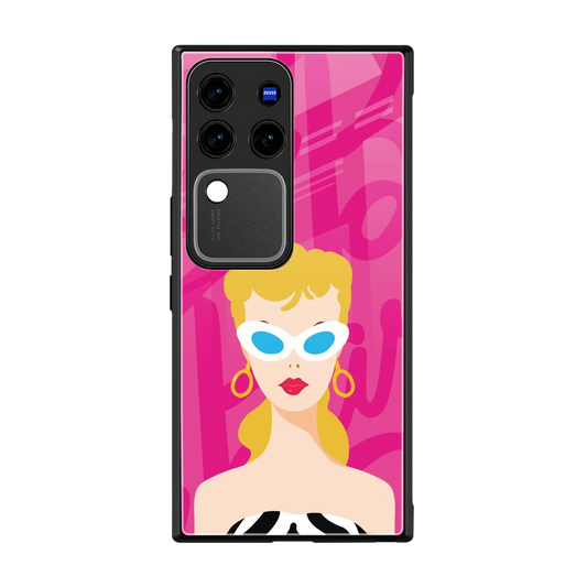 Pookie back phone cover | glass case forvivo v30 pro