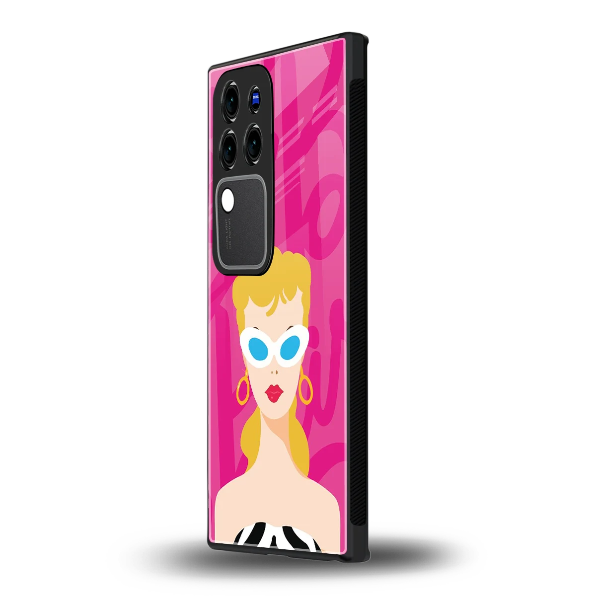 Pookievivo v30 pro mobile cover | shockproof glass phone case