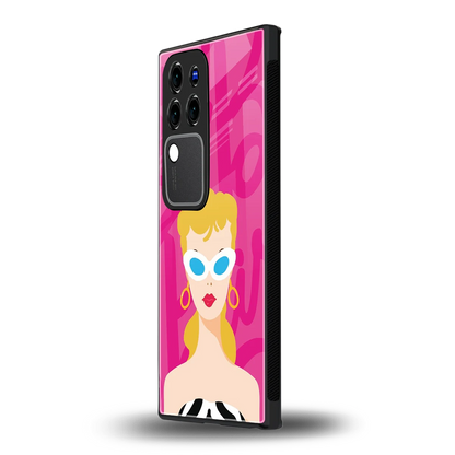 Pookievivo v30 pro mobile cover | shockproof glass phone case