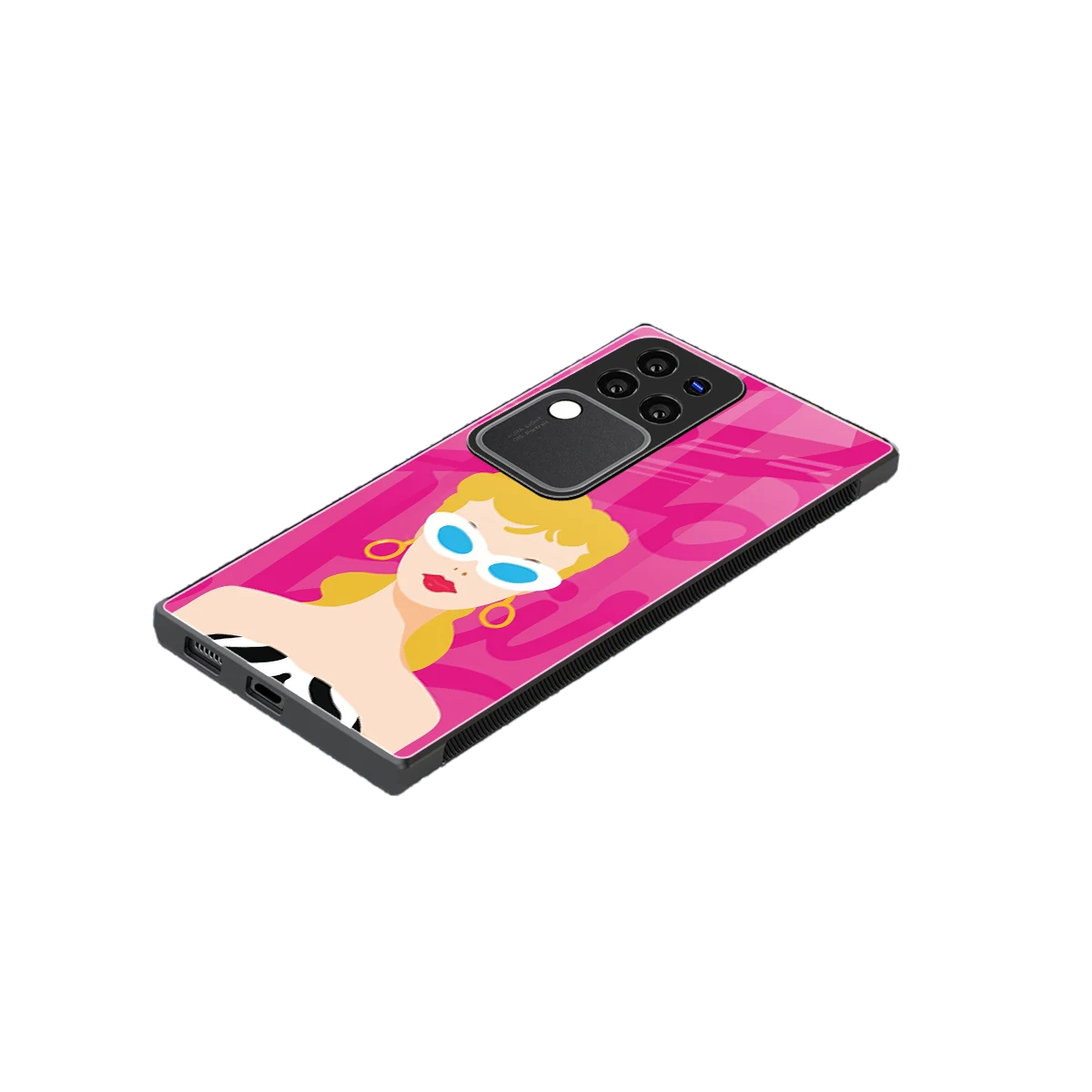 Pookie stylish phone case forvivo v30 pro | glossy glass and slim fit