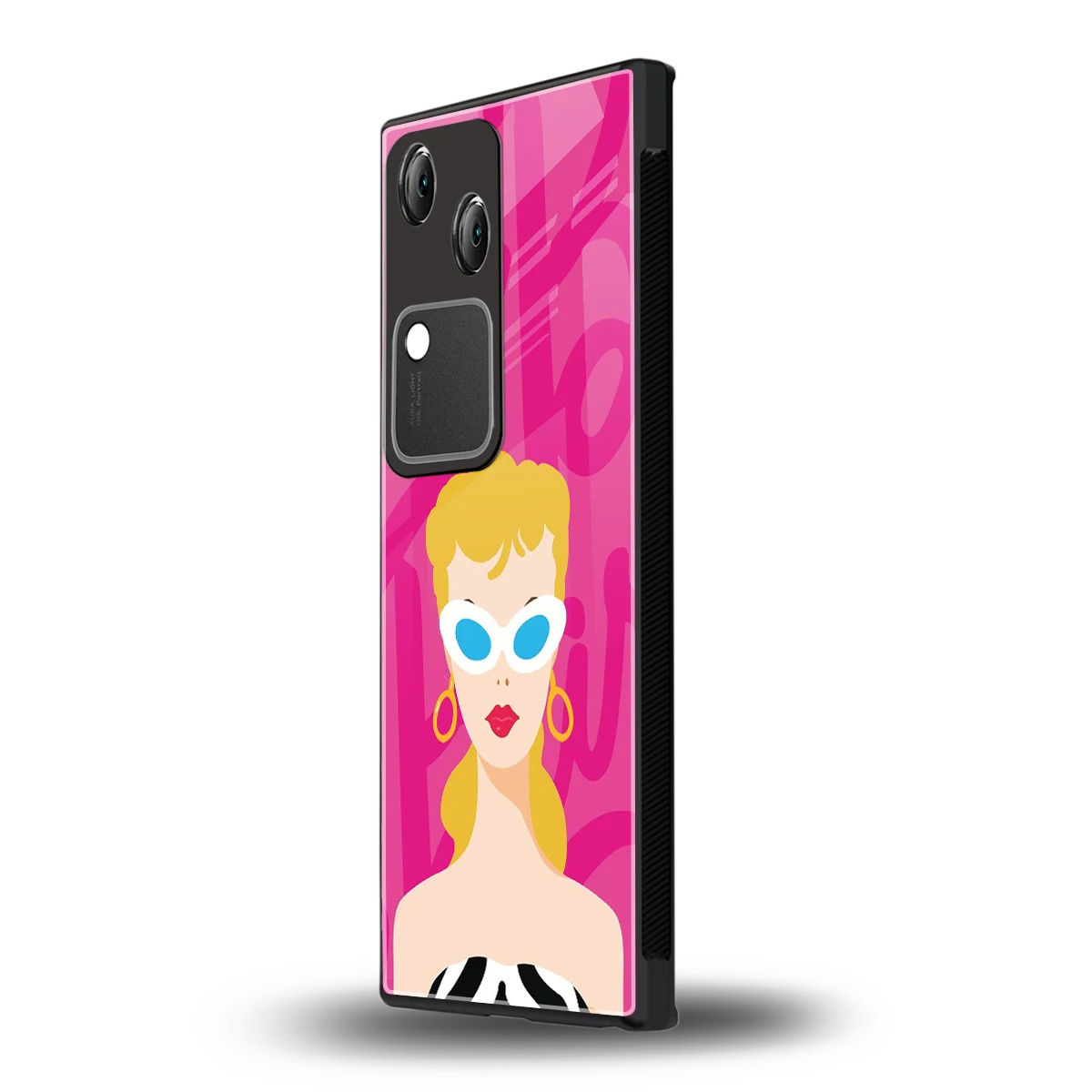 Pookie vivo v30 mobile cover | shockproof glass phone case