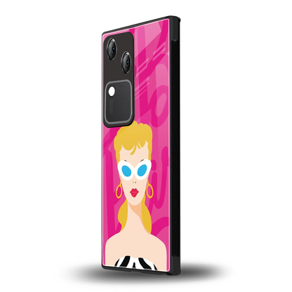 Pookie vivo v30 mobile cover | shockproof glass phone case