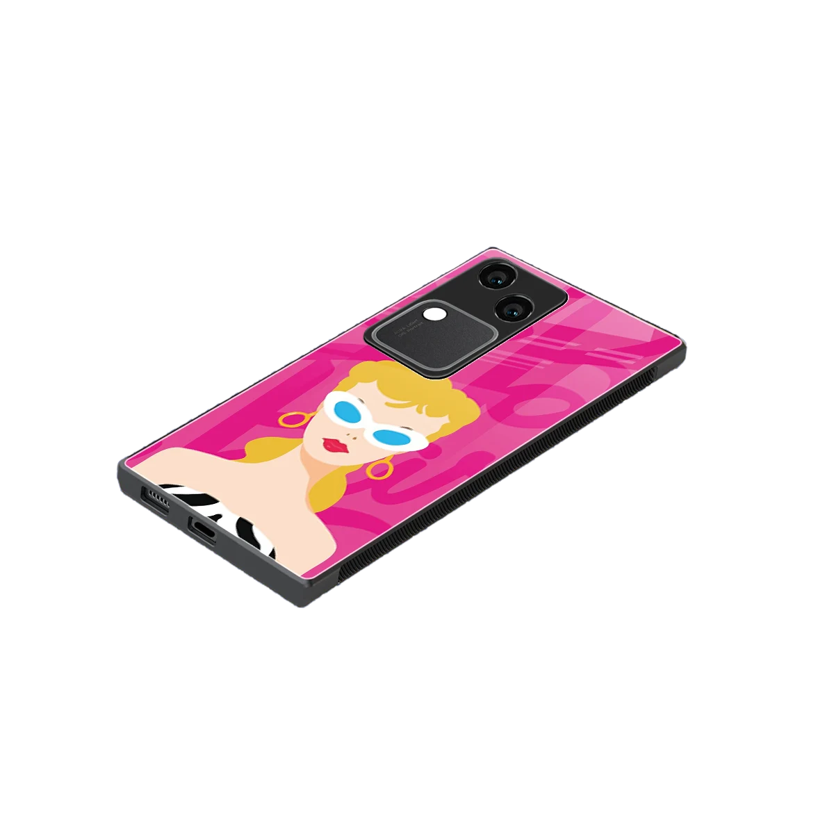 Pookie stylish phone case for vivo v30 | glossy glass and slim fit