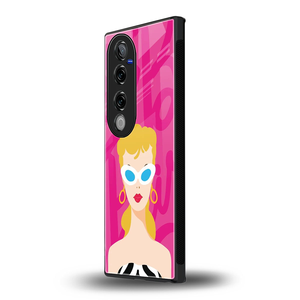 Pookie vivo v40 pro mobile cover | shockproof glass phone case