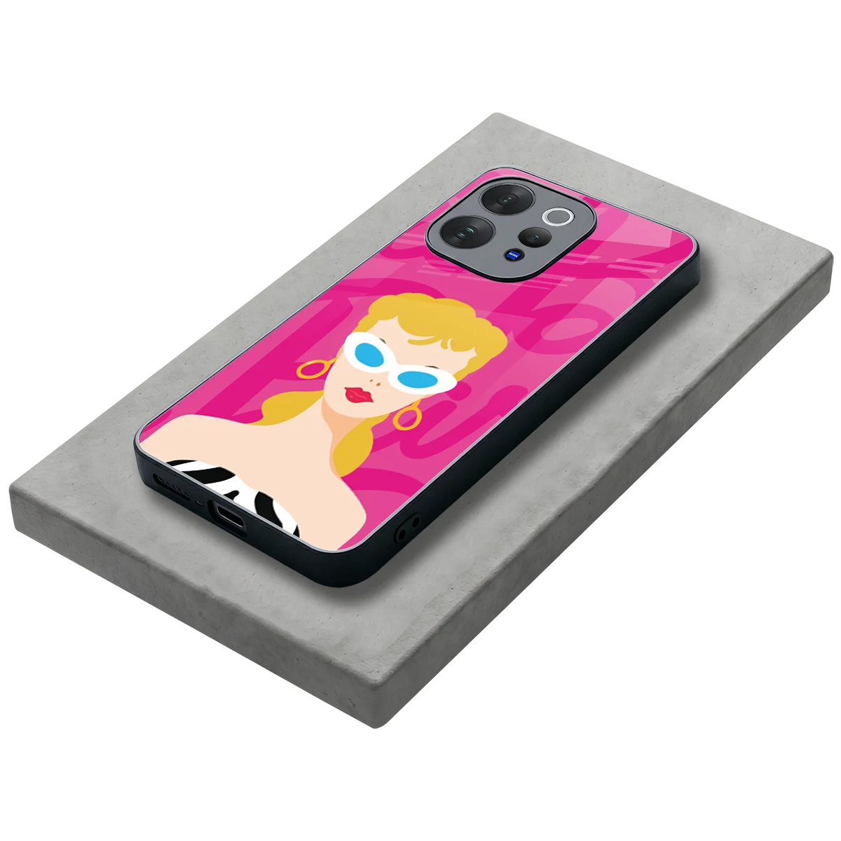 Pookie stylish phone case for vivo v70 elite | glossy glass and slim fit