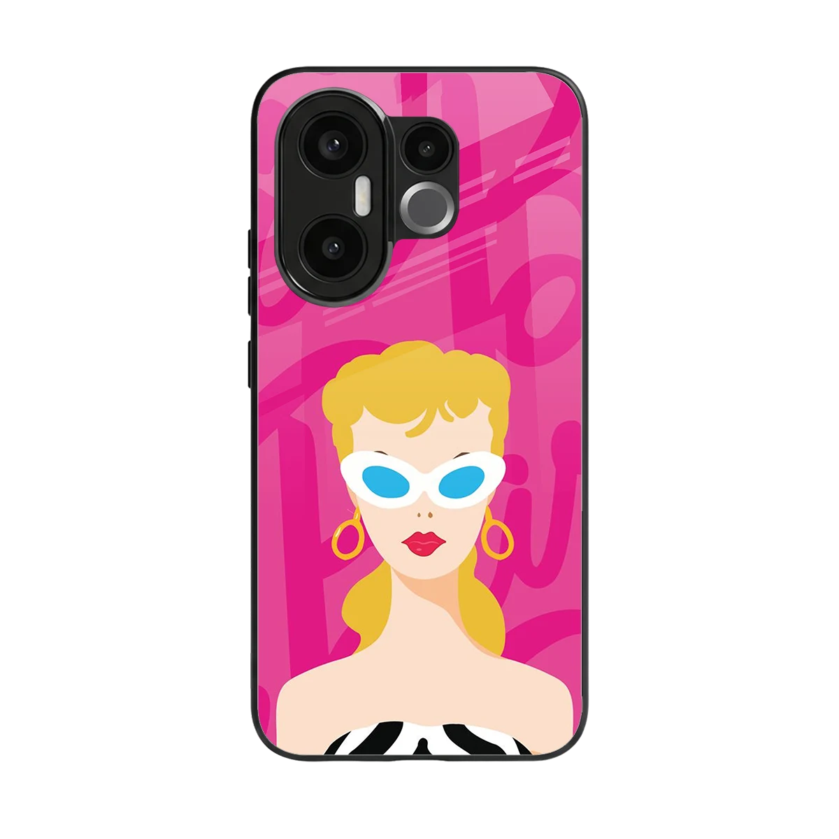 Pookie back phone cover | glass case for vivo x200 fe