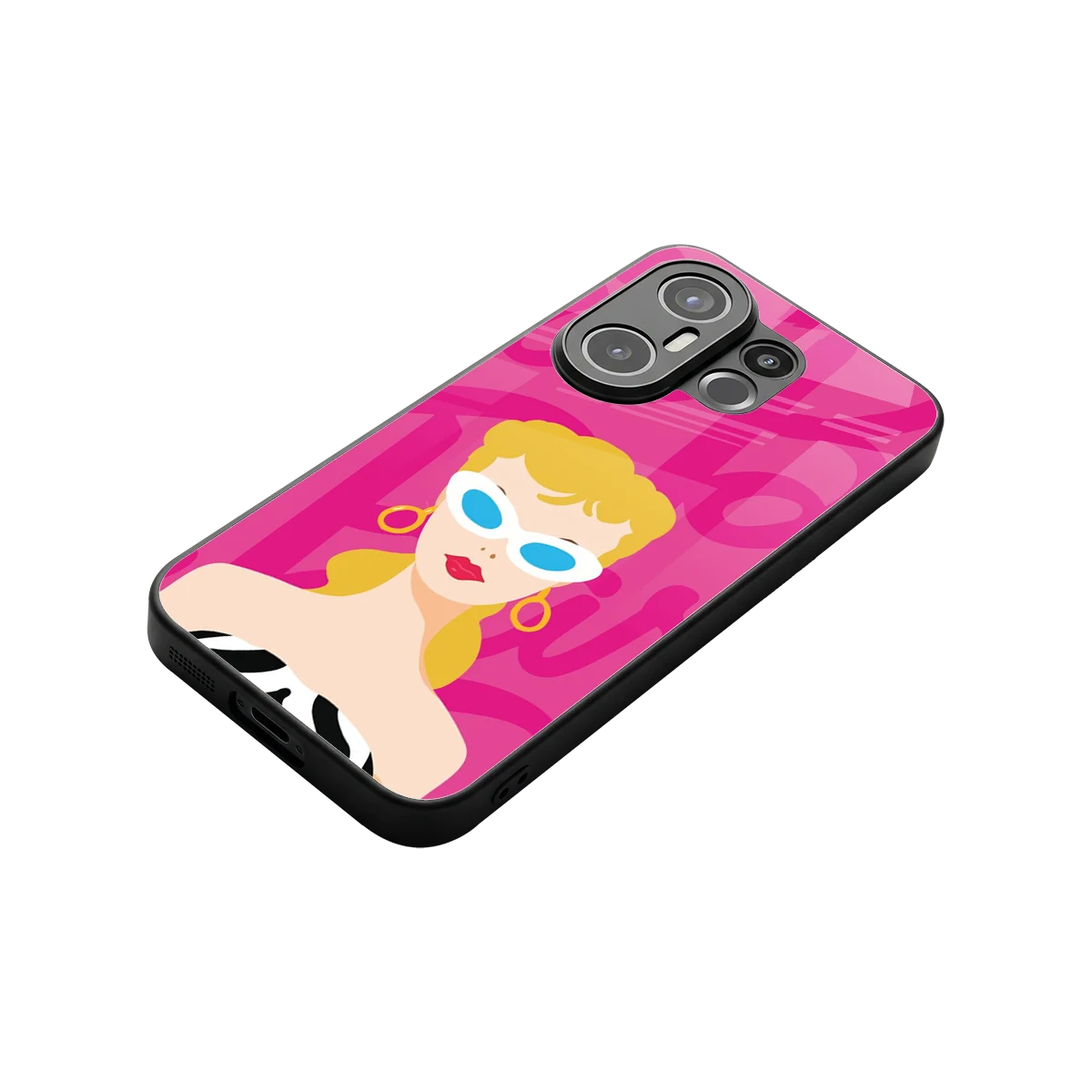Pookie stylish phone case for vivo x200 fe | glossy glass and slim fit