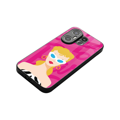 Pookie stylish phone case for vivo x200 fe | glossy glass and slim fit